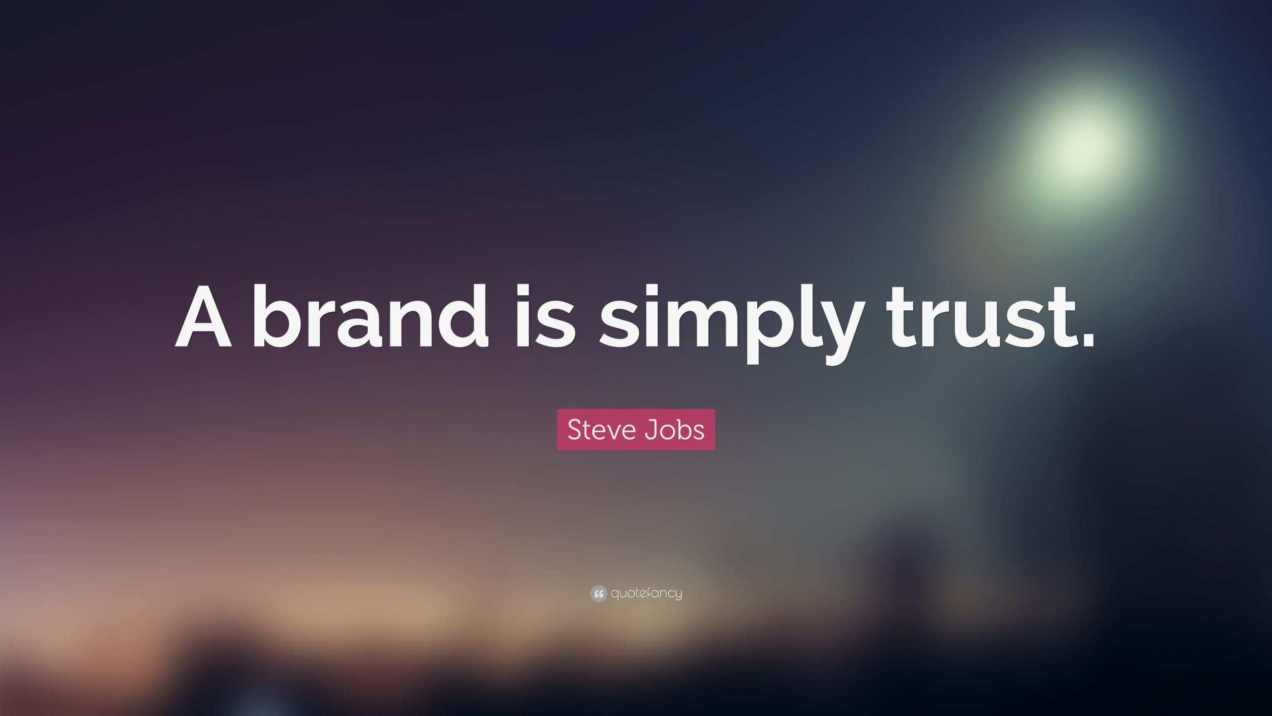 brand equals trust